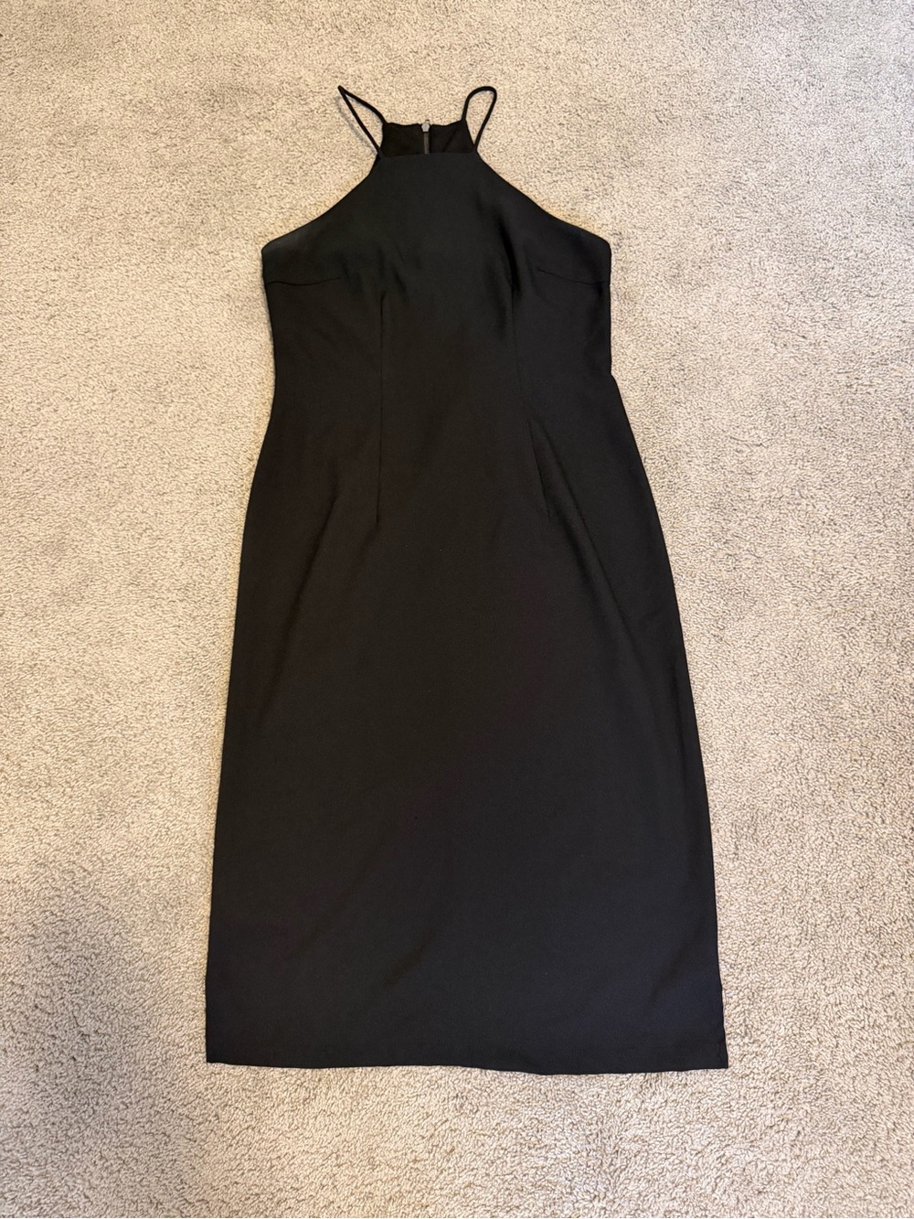 Vero Moda Halter Neck Black Midi Dress
